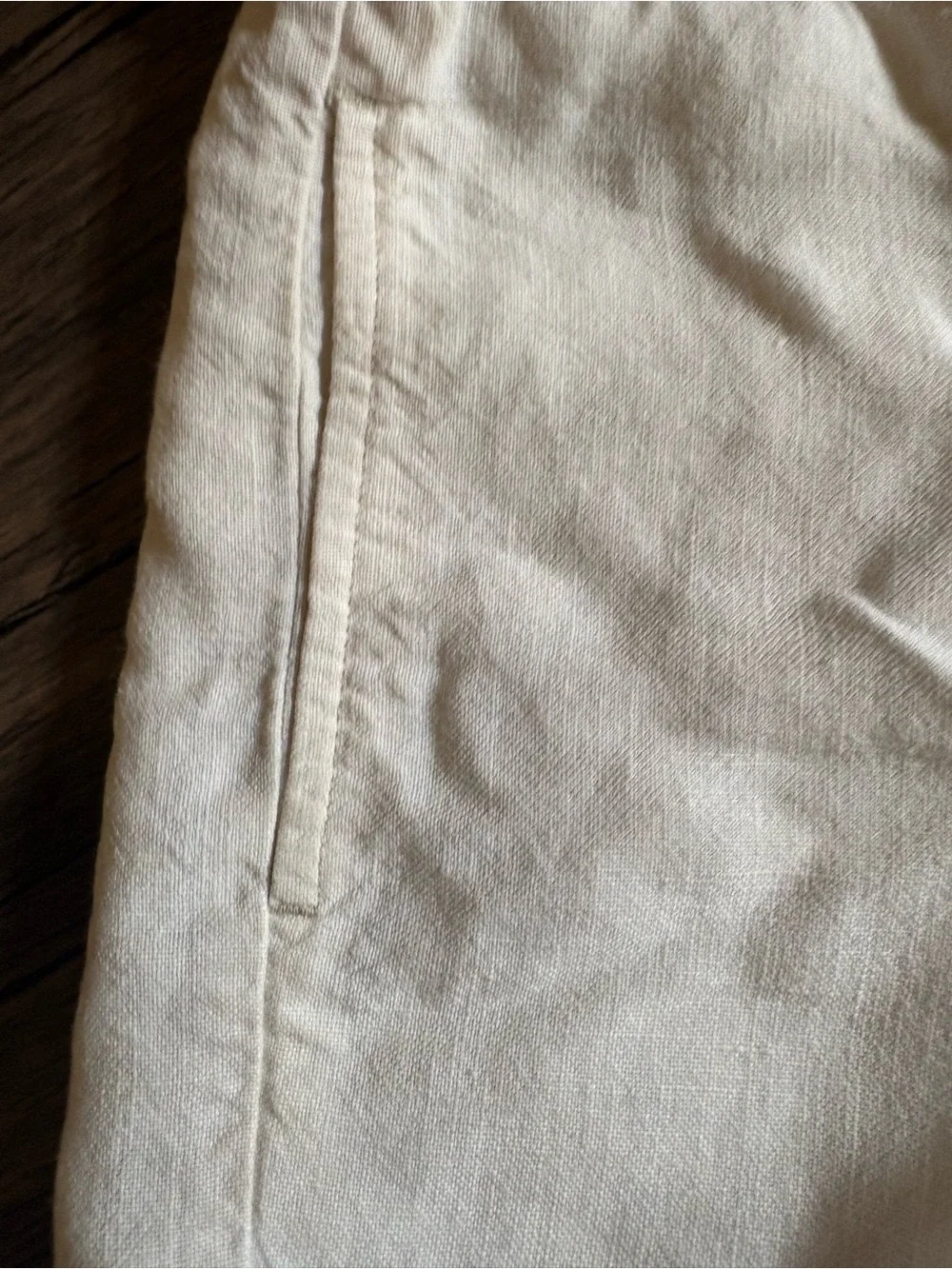 J. Jill Women’s XS Petite Ivory Linen Blend Pull-On Shorts Elastic Waist Casual
